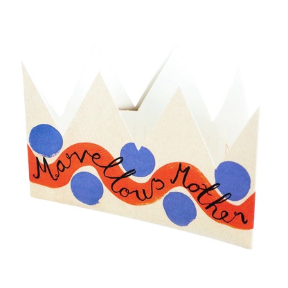 Marvellous Mother Party Hat Card