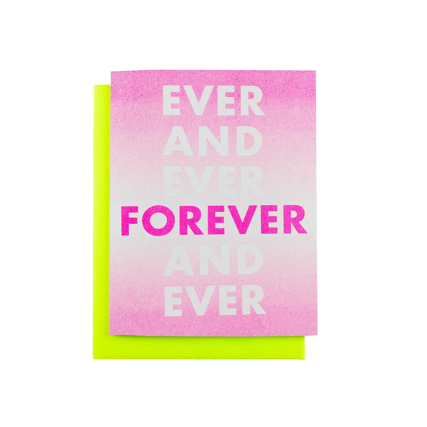 Forever and Ever Risograph Card
