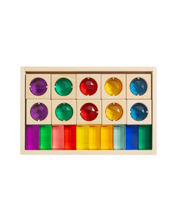 Rainbow Gem Block Set