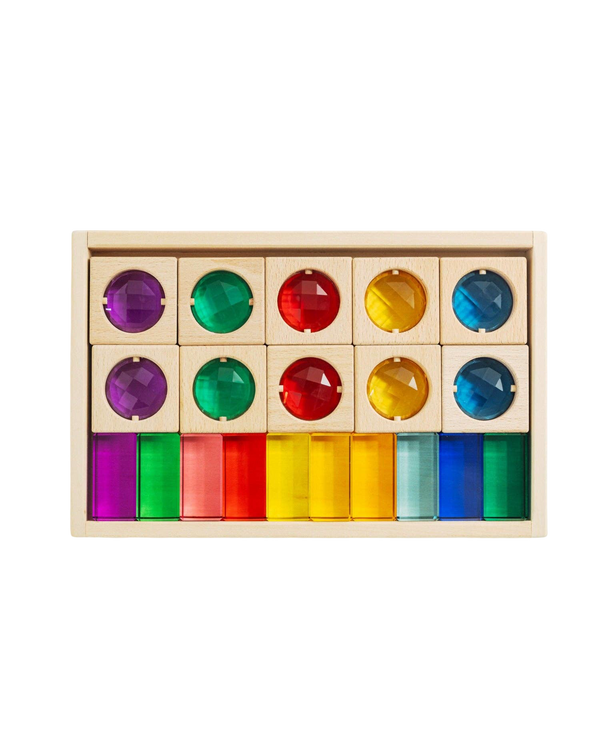Rainbow Gem Block Set