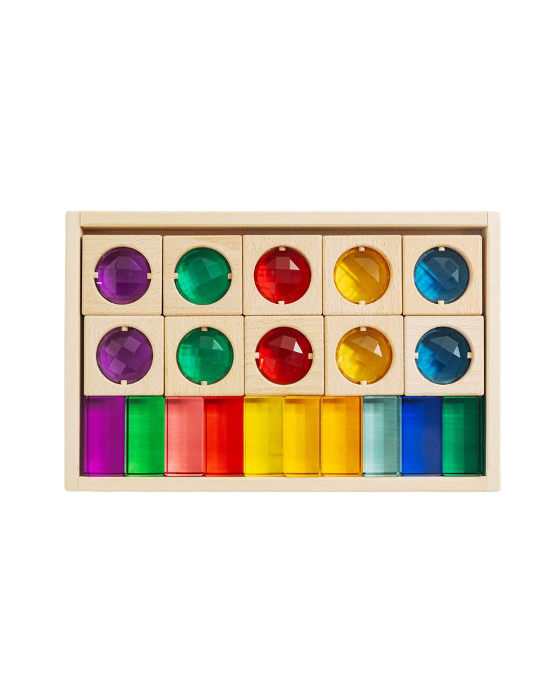 Rainbow Gem Block Set