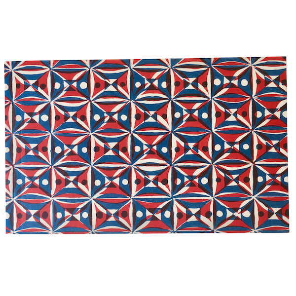 Kaleidoscope Patterned Softback Sketchbook - Red & Blue