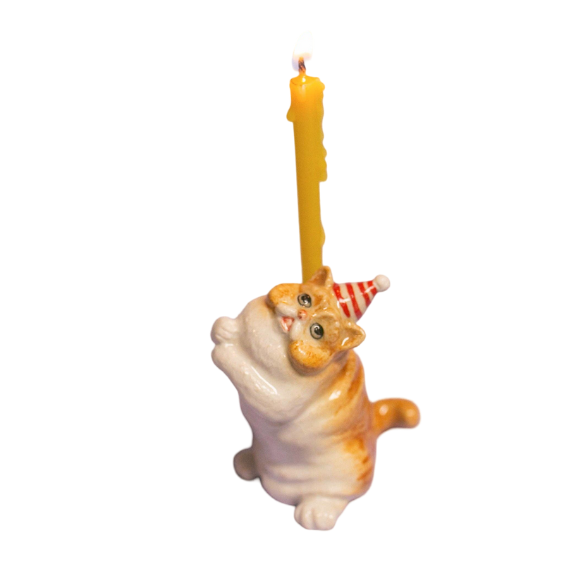 Orange Cat Cake Topper