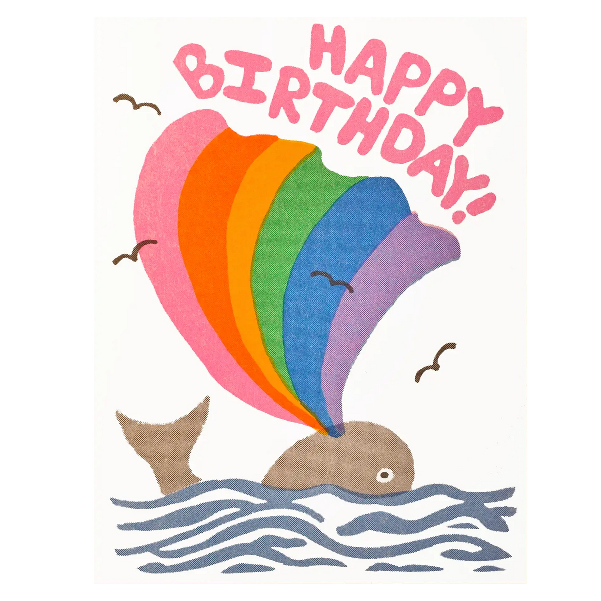 Happy Birthday Whale Card
