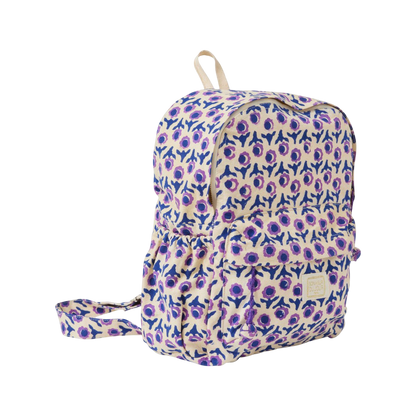 Block Print Backpack - Awisha Blackcurrant