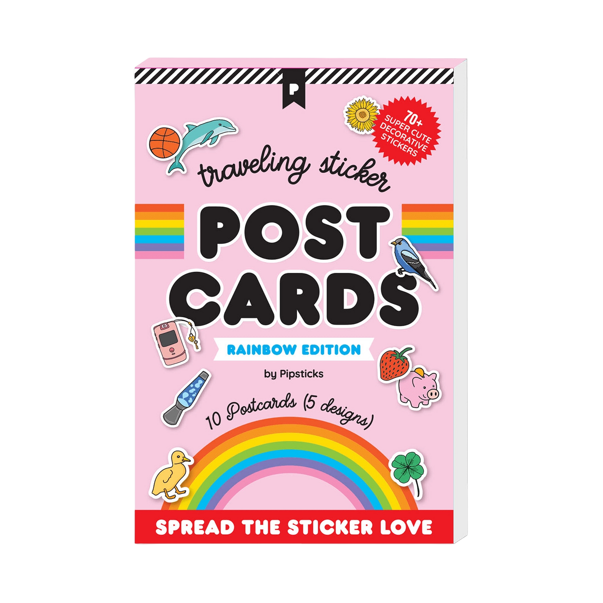 Rainbow Edition Traveling Postcard Book