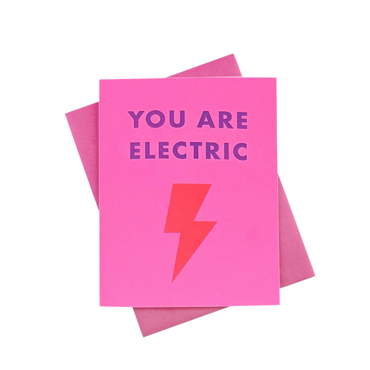 You Are Electric Risograph Card