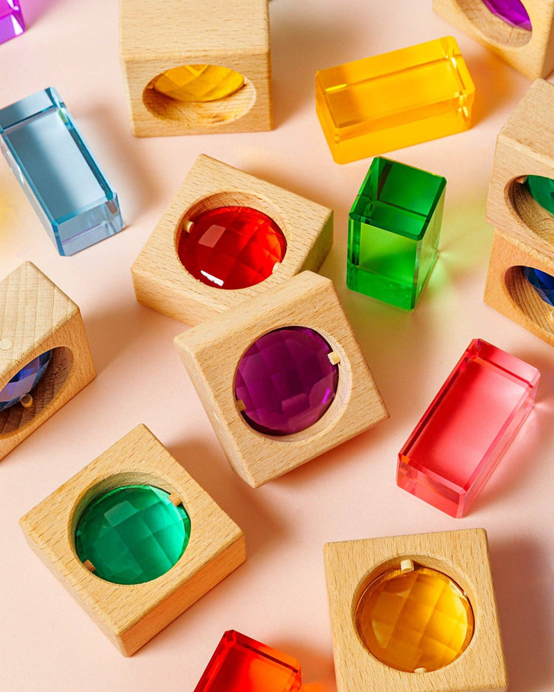 Rainbow Gem Block Set