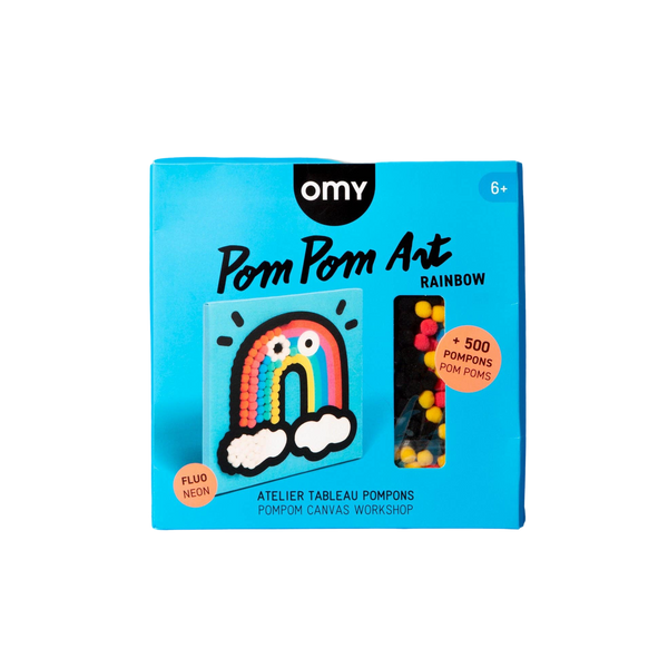 Rainbow Pom Pom Art Kit