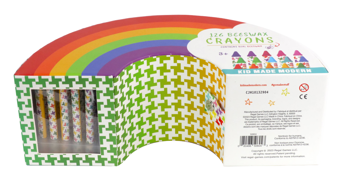 126 Rainbow Crayons Set