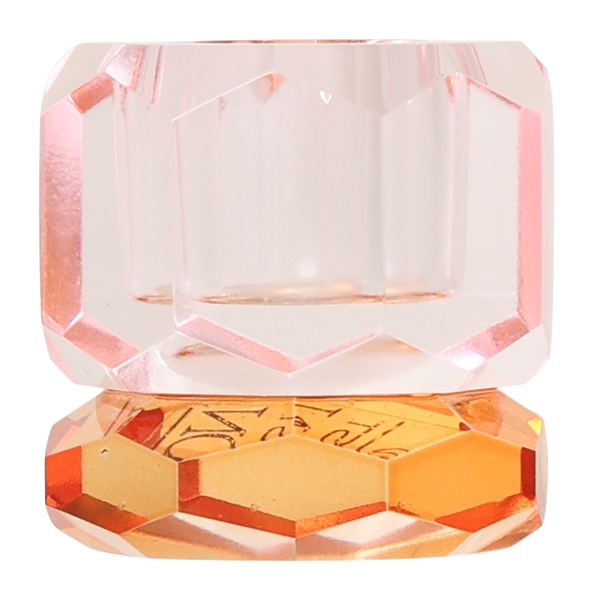 Shorty Crystal Candleholder - Orange