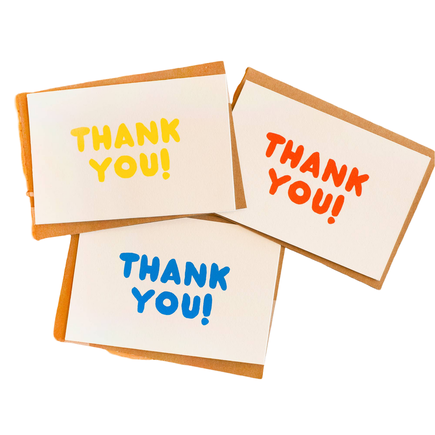 Thank You Primary Colors Notecards - Set of 8