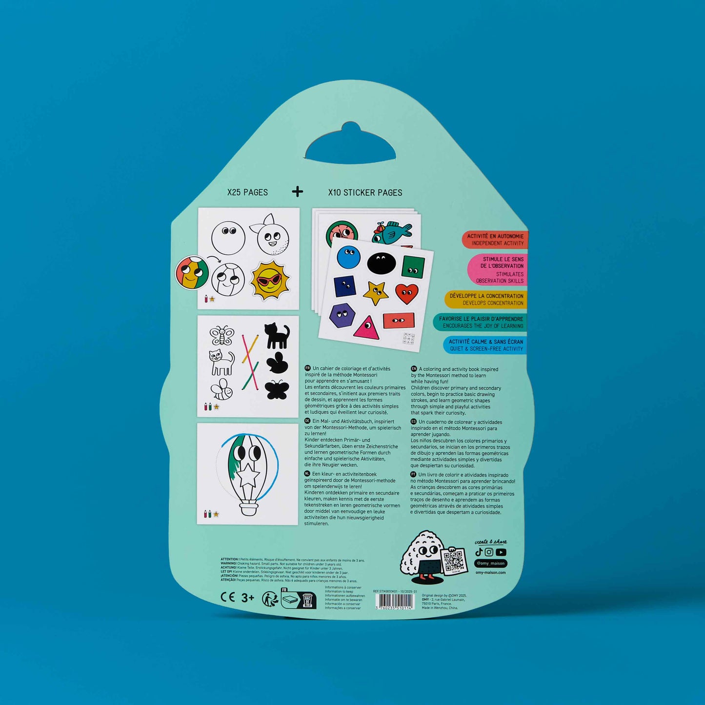 Montessori Sticker Book - Shapes