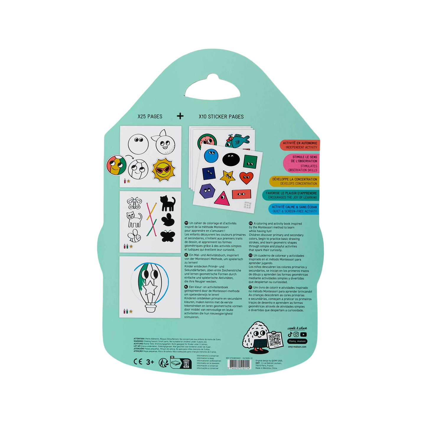 Montessori Sticker Book - Shapes