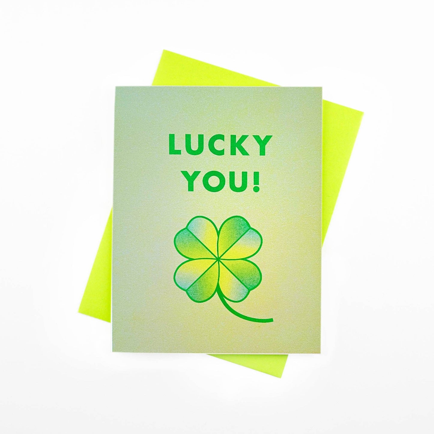 Lucky You! Risograph Card