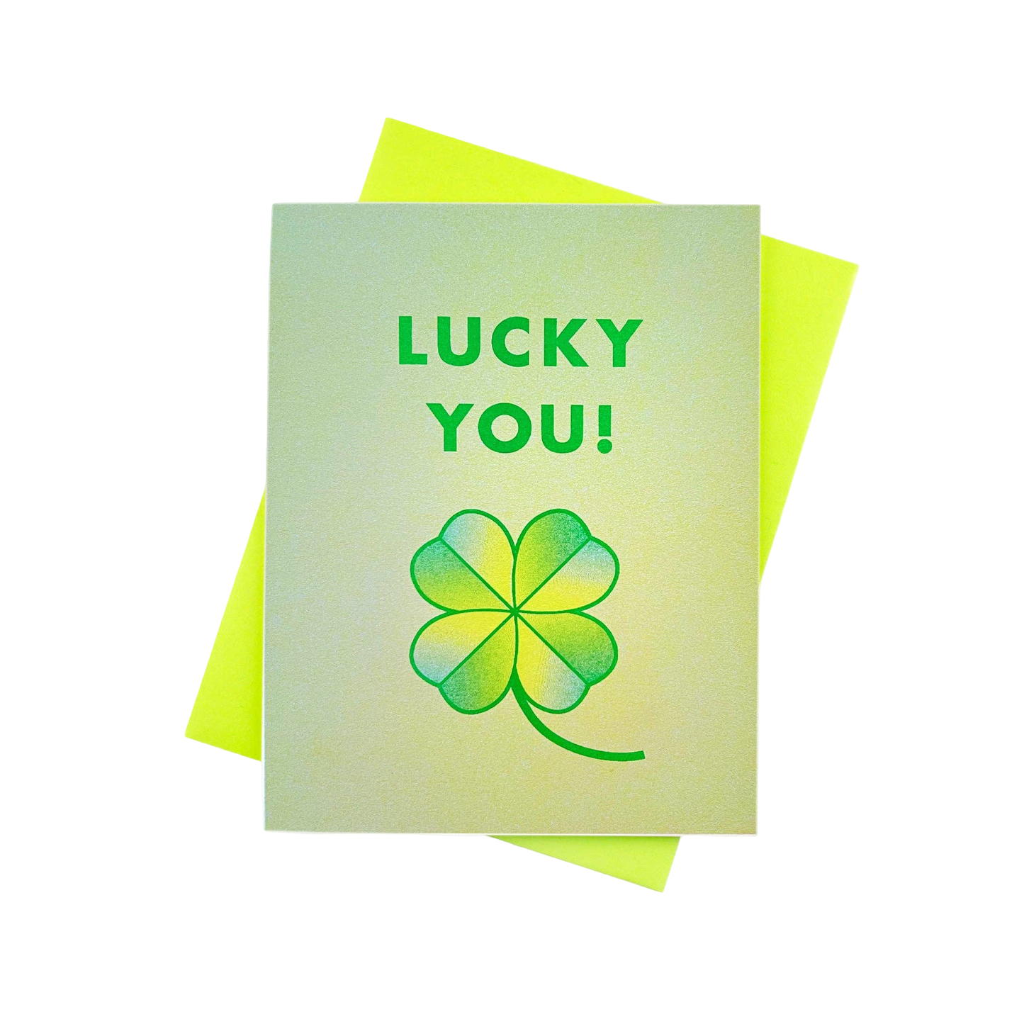 Lucky You! Risograph Card