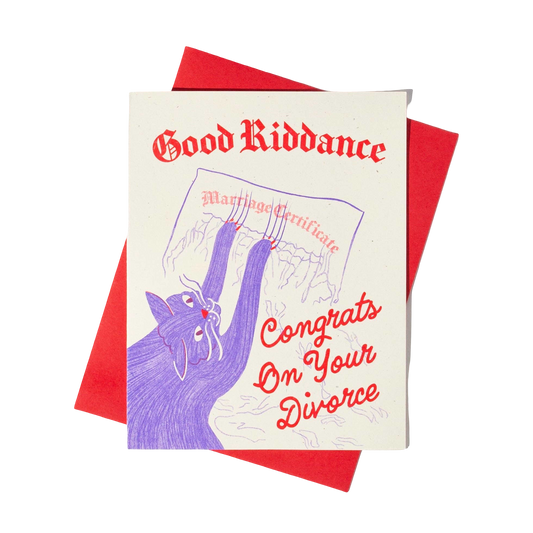 Good Riddance Card