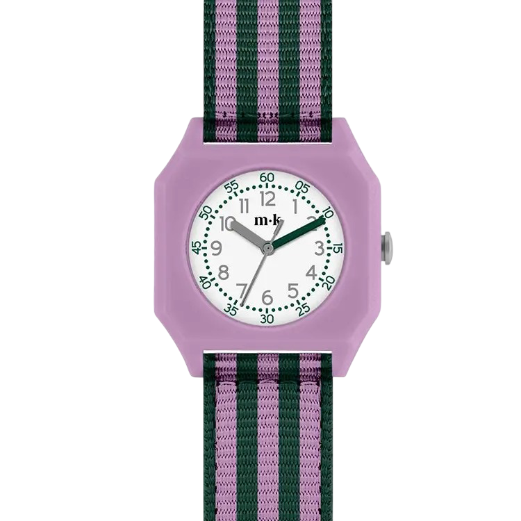 Mini Kyomo Watch - Lavender Field Stripe