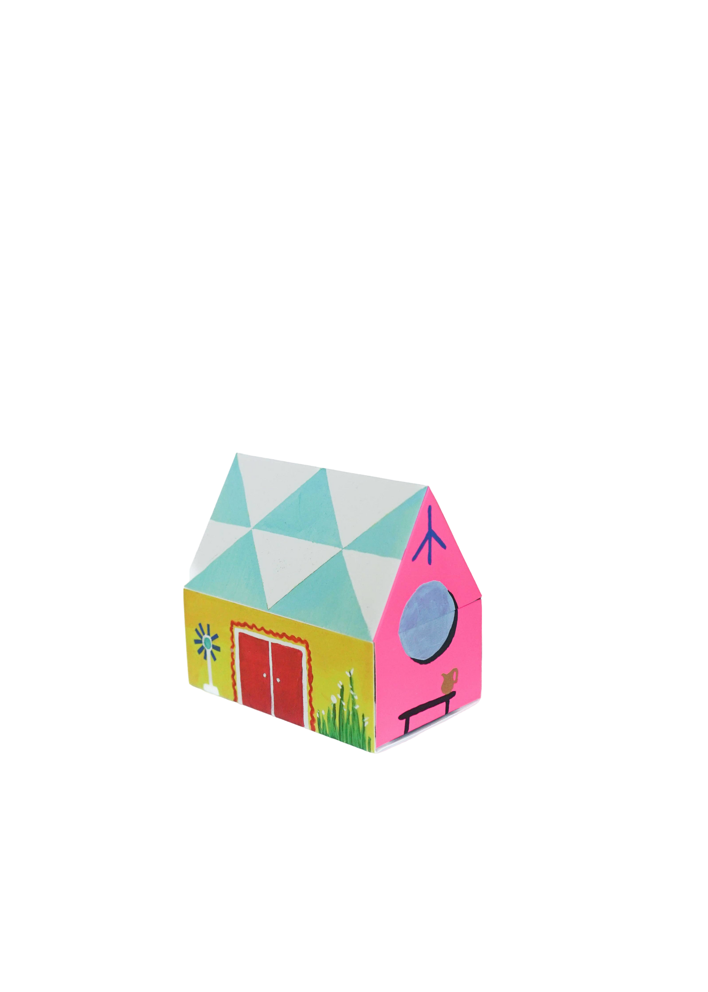 House Shaped Matchbook & Matches Set