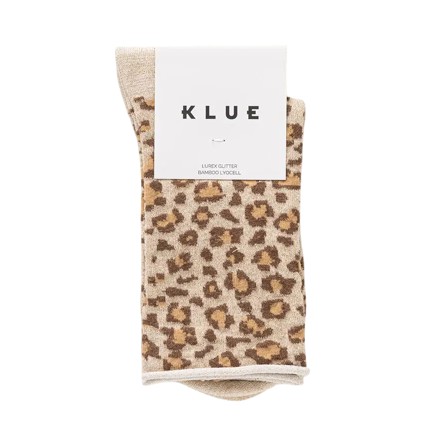 Leopard Glitter Socks