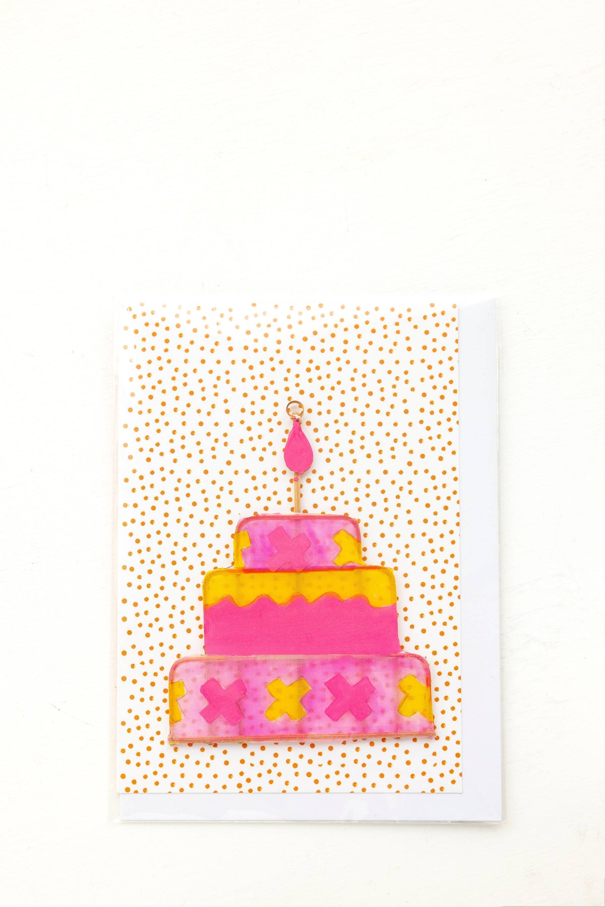 Happy Birthday Cake Ornament Card