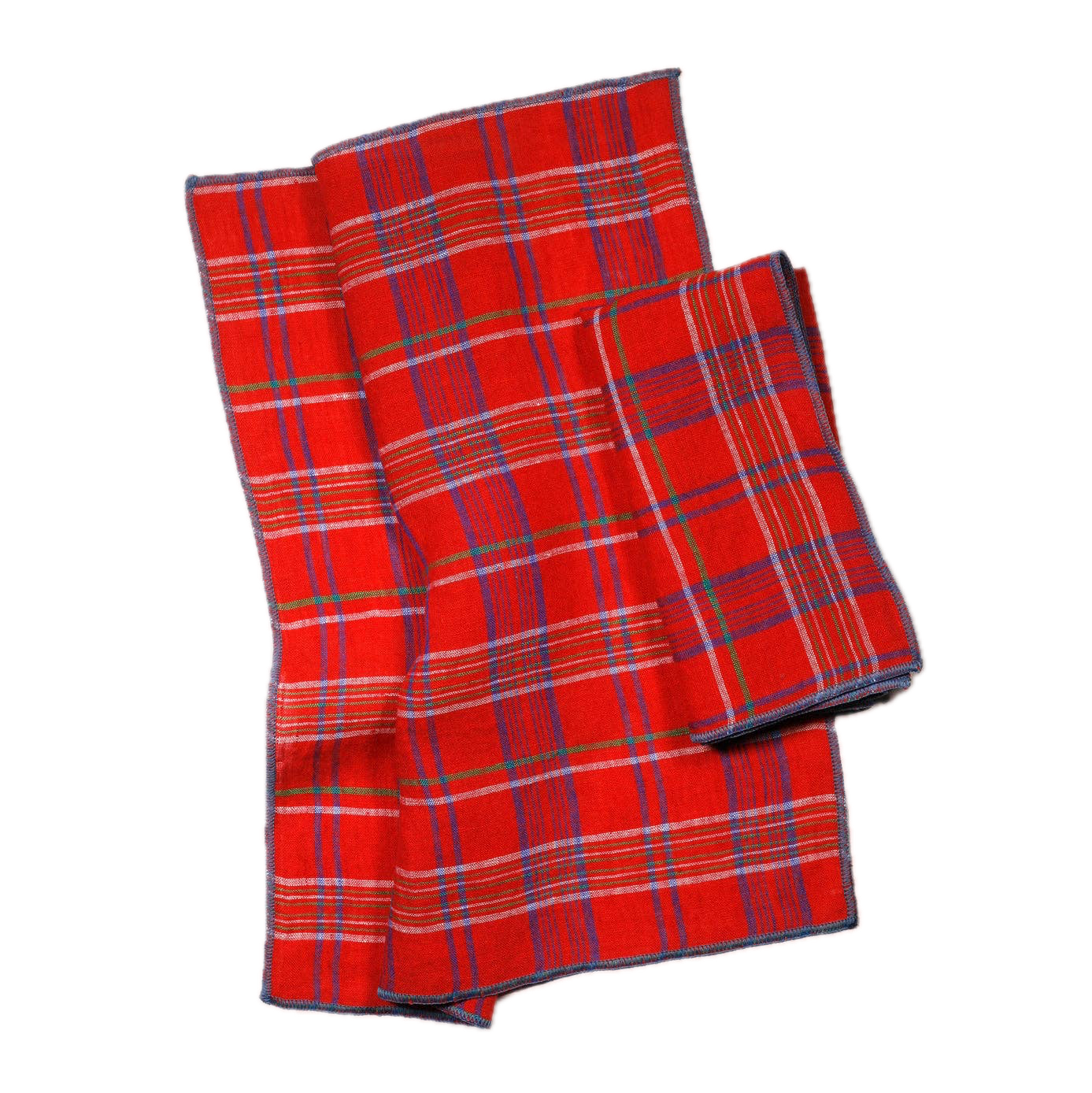 Red & Blue Plaid Napkins - Set of 4