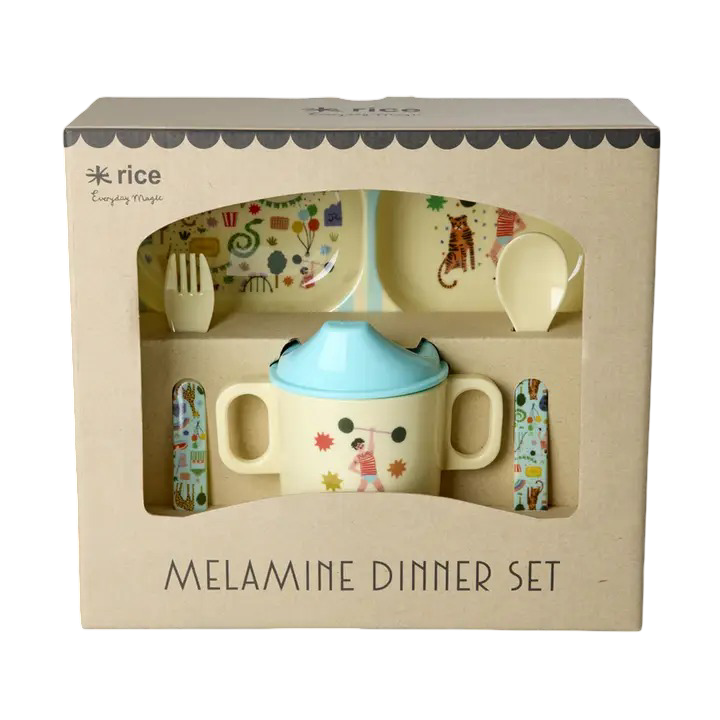 Boxed Set of Melamine Baby Dinnerware