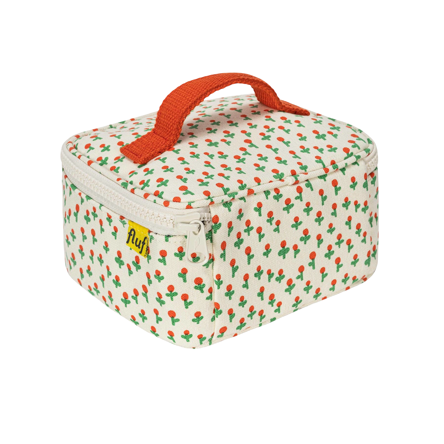 Mini Zip Cube Bag - Tiny Roses