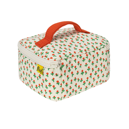 Mini Zip Cube Bag - Tiny Roses