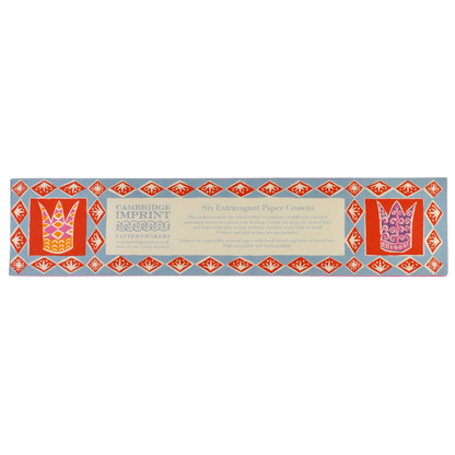 Set of Six Fabulous Paper Party Crowns