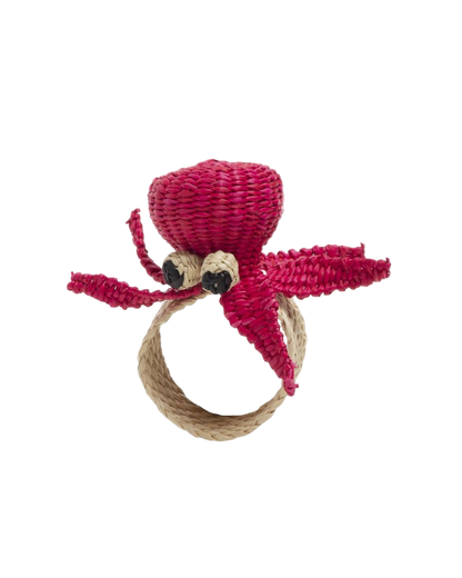 Woven Sea Life Napkin Ring - Octopus