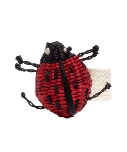 Woven Napkin Ring - Ladybug