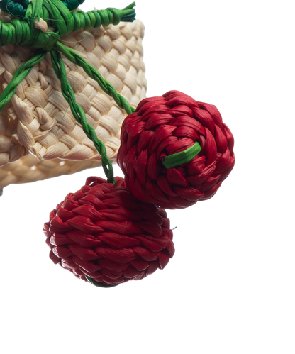 Woven Fruit Napkin Ring - Cherries
