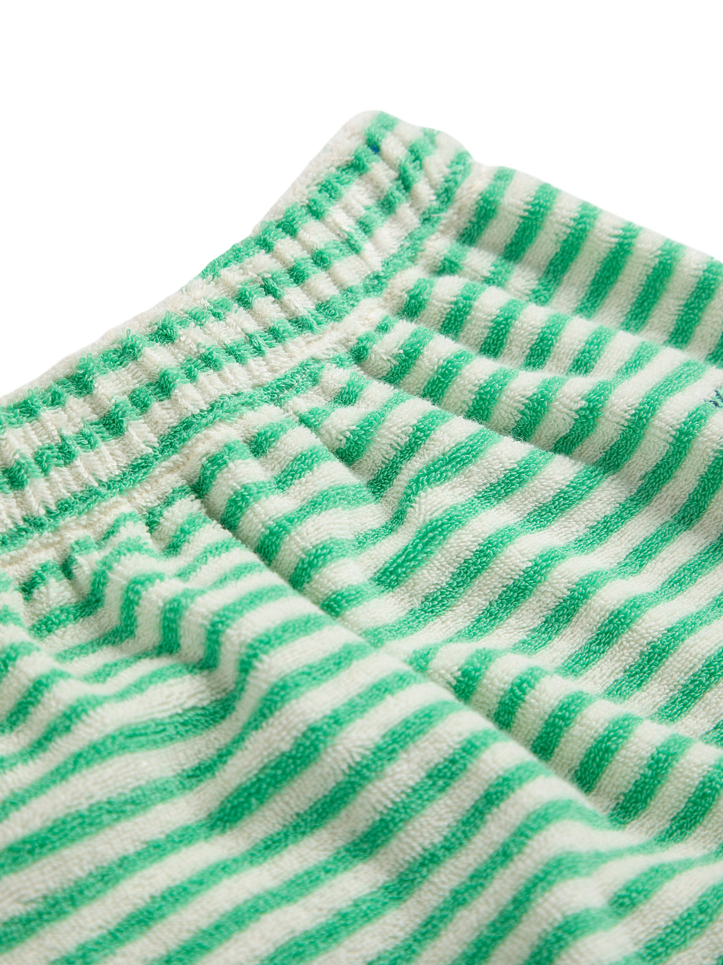 Green Stripes Terry Cloth Harem Pants