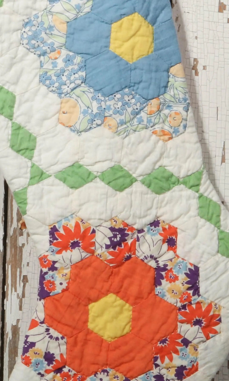 Vintage Quilt Stocking No. 6