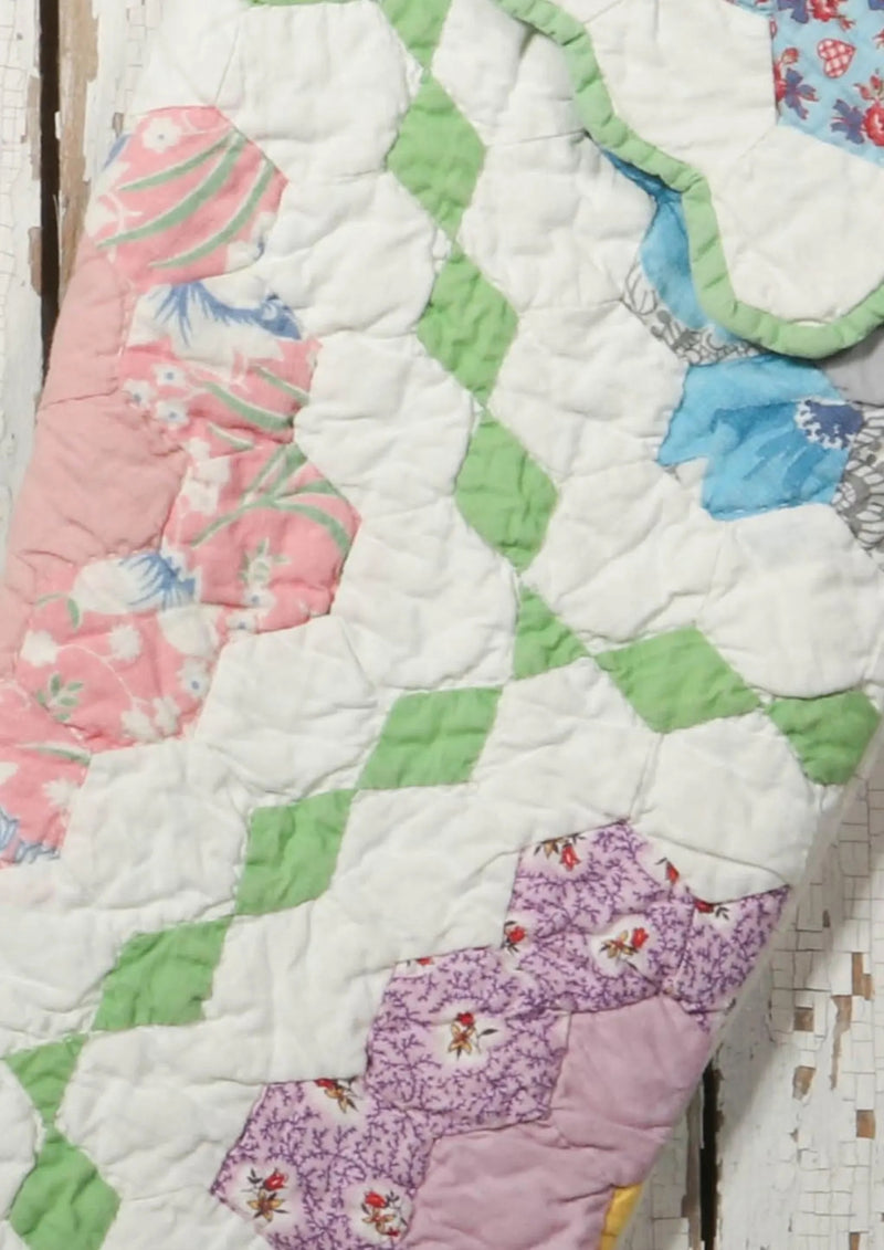 Vintage Quilt Stocking No. 6