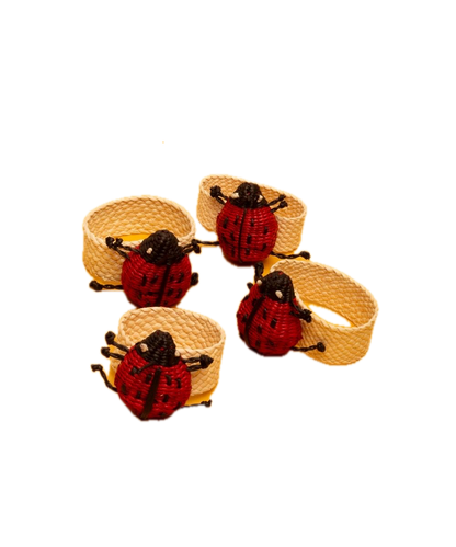 Woven Napkin Ring - Ladybug