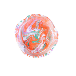 Marbled Ceramic Sorbet Bowl - Coraline (Peach)