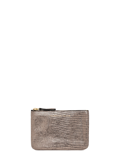Shimmer Leather Pouch - Small