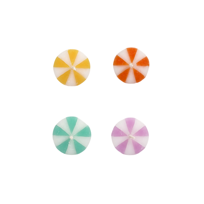 Candy Mini Tea Light Candles - Set of 8