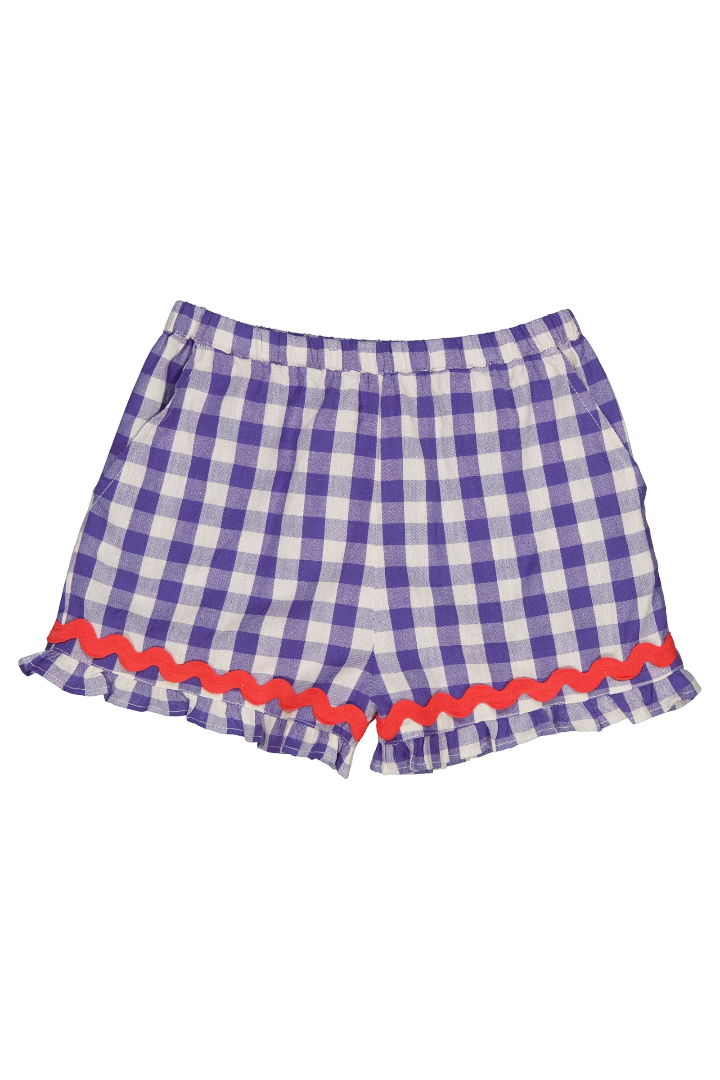 Dina Short - Purple Gingham