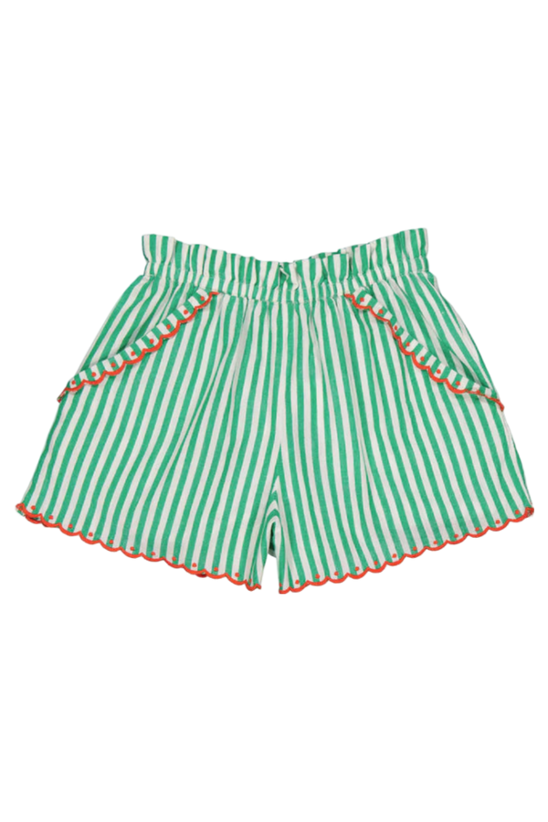Ourson Short - Stripes Green