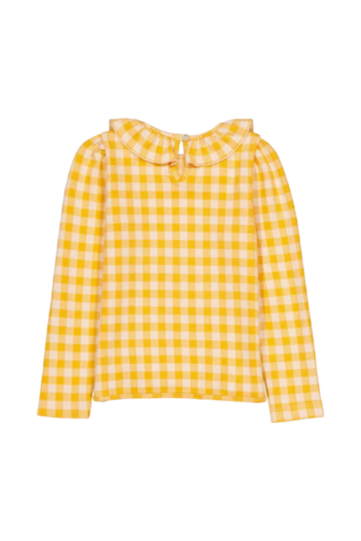 Nora T-Shirt - Yellow Gingham