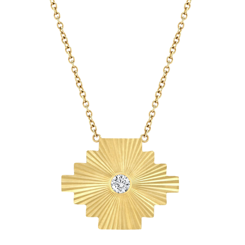 Deluxe Puzzle Diamond Necklace