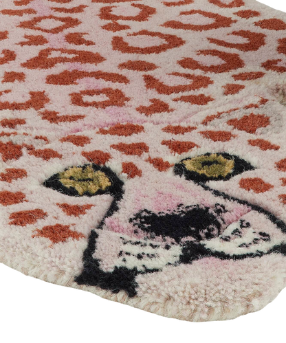 Pinky Leopard Rug