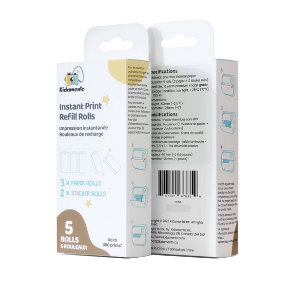 Instant Print Paper BPA-free Refill Set - Only For Model P