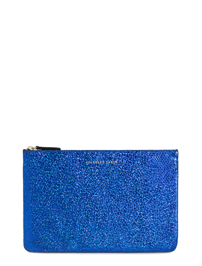 Shimmer Leather Pouch - Medium