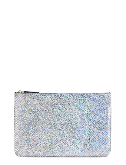 Shimmer Leather Pouch - Medium