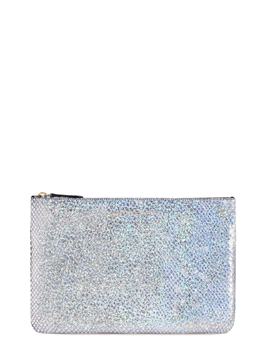 Shimmer Leather Pouch - Medium