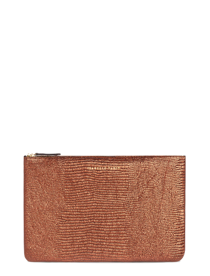 Shimmer Leather Pouch - Medium